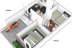 Inspirasi Desain Rumah Lahan 5x8 Meter 2 Kamar Tidur Buat Lahan Minimalis, Jadi Lebih Efisien dan Necis 