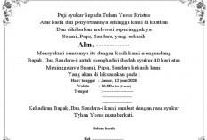 Link Download Undangan 40 Hari Meninggal Agama Kristen Begini Formatnya yang Bisa Langsung Kamu Edit dan Cetak 