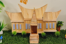 Cara Membuat Rumah Adat Minang dari Stik Es Krim, Mudah Bisa Untuk Tugas di Sekolah!
