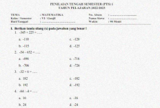 Kumpulan Latihan Soal Matematika UAS Kelas 6 Semester 1 K13, Sudah Lengkap dengan Kunci Jawaban