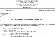 Kumpulan Contoh Surat Semi Block Style yang Harus Kalian Tau! Dengan Bentuk Setengah Lurus