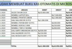 Tutorial Isi Buku Kas Debit Kredit Lewat Microsoft Excel, Lebih Mudah dan Praktis Ketimbang Manual!