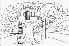 Gambar Sketsa Pohon Mangga Mudah Ditirukan, Beserta dengan Detail-detail Lengkap!
