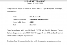 Contoh Surat Keterangan Ijazah Hilang, Bisa Mengajukan Penggantian Baru