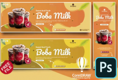 Contoh Desain Banner Jual Es Buah Kekinian Lengkap Dengan Cara Buatnya, Desain Simple dan Elegan!