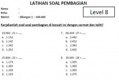 Contoh Soal Pembagian Matematika Kelas 6 SD MI, Dilengkapi dengan Pembahasan!