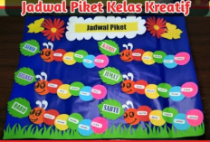 Contoh Jadwal Piket Kelas Menarik dan Mudah Dibuat dari Karton, Bisa Untuk Ketrampilan Anak SD