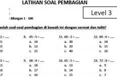 Contoh Soal Pembagian Kelas 3 SD/MI Terbaru Beserta Kunci Jawaban Lengkap!