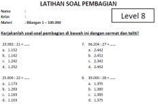 Kumpulan Soal Pembagian Hingga Puluhan Ribu Terbaru, Bisa Jadi Soal Latihan di Kelas