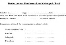 Contoh Berita Acara Pembentukan Kelompok Tani, Bisa Dijadikan Referensi yang Baik