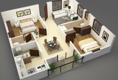 Ide Denah Rumah 8x12 3D Minimalis dan Terbaru 2023, Buat Hunian Rumah Semakin Terlihat Lega