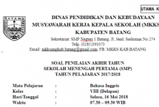 Download Soal dan Jawaban UAS Bahasa Inggris SMP/MTS Kelas 8 Semester 2 Tahun 2023