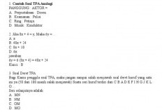 15 Contoh Soal Tes Potensi Akademik (TPA) Terbaru Lengkap Dengan Kunci Jawaban dan Pembahasannya 