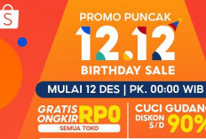 PROMO PUNCAK 12.12 Cek Voucher Shopee 11-12 Desember 2023, Elektronik Sale Sampai Diskon 90% 