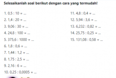 20 Contoh Soal Pembagian Ribuan Kelas 5 SD/MI Semester 1 dan 2, Tersedia Hingga Bilangan 20.000!