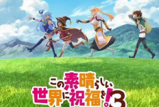 Visual Terbaru Anime KonoSuba: God's Blessing on This Wonderful World! Season 3 Resmi Rilis, Siap Tayang Tahun 2024!