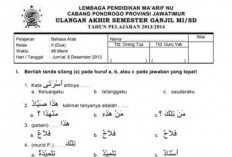 Link Download Kumpulan Soal UAS Bahasa Arab Kelas 3 Semester 1, Mulai dari Pilihan Ganda hingga Essay