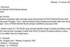 5 Contoh Surat Pengalaman Kerja Guru TK PAUD RA, Jadikan Peluang Lolos Lebih Banyak!