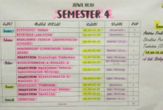 Desain Jadwal Pelajaran Kreatif Tulis Tangan, Bisa Ditiru Agar Lebih Semangat Belajar!