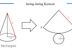 Contoh Jaring-Jaring Kerucut yang Mudah Dibuat Untuk Tugas Sekolah Materi Bangun Ruang 