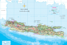Info Kondisi Geografis Pulau Jawa Berdasarkan Peta: Luas, Letak Astronomis, Batas, Nama Gunung Hingga Sungai