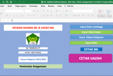 Aplikasi Rekap Nilai Ijazah SD/MI Terbaru, Bisa Diolah dan Langsung Cetak Mudah Digunakan!