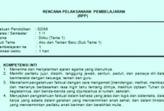 Unduh RPP Kelas 1 Semester 2 Kurikulum 2013 Revisi Terbaru 2023, Tema 5,6,7 dan 8!